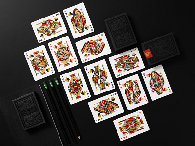 DKNG ‘Black Wheel’ Playing Cards art of play dan kuhlken design dkng dkng studios illustration jack king nathan goldman place playingcard playingcards queen