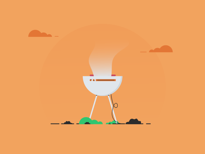 15/365 - Grill after effects animation dribbble effects gif grill illustration mailbox meat motion motiongraphics thanksgiving