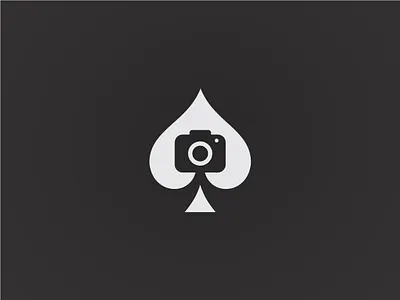 Poker + Camera bar bet camera capture club design gamble gambler gambling icon images logo photo picture poker poker card record shot spade video