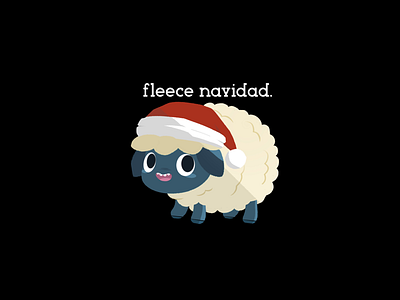 fleece navidad. debut digital art digital artist digital illustration dribbble dribbbler dribbblers fleece navidad gubsly gubslyart holiday instagram invitation invite merry christmas procreate promotion pun redbubble store