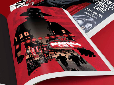 Book Design: The Shadow: The Death of Margo Lane adobe cc adobe indesign adobe photoshop art direction book design book layout design comic books cover design design graphic design graphic novel layout design prepress print design project management publishing superhero typography