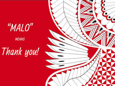 Tongan Thank You Card design tongan design typography ui