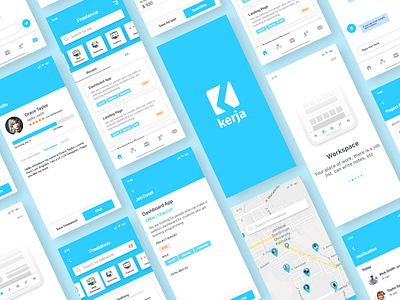 Freelance App app clean freelance freelance app ios iphone x job job app simple ui ui ui ux ux