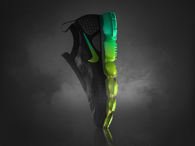 Nike 3d cgi design illustration industrial design keyshot lemanoosh render render weekly rhino3d shoe visualization