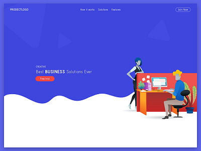 Business Solutions Web Page admin ui ux web work