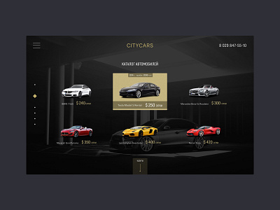 Citycars card cars city design elite ferrari lamborghini mercedes price rent rental ui web