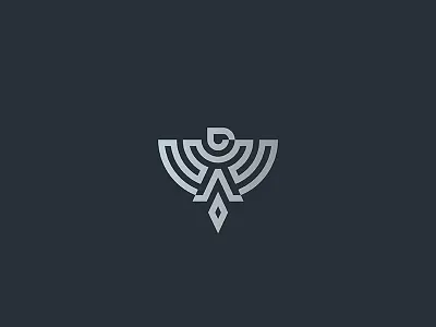 Eagle animal bird geometry heraldy icon line lineart logo mark minimal modern heraldry wings