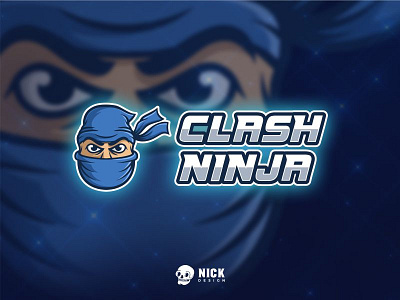 Clash Ninja brand brand identity branding character design design esport esport logo games gaming gaming logo illustration logo mascot ninja sport sportlogo squad streamer team twitch