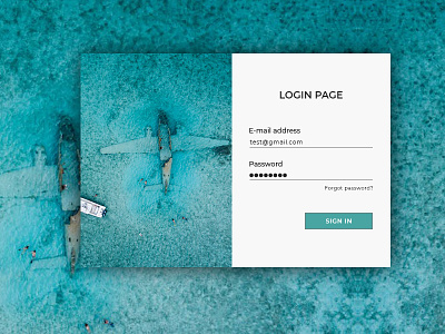 Login design form ui