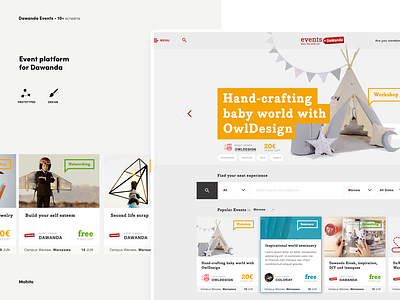 DaWanda events app design events ui ux
