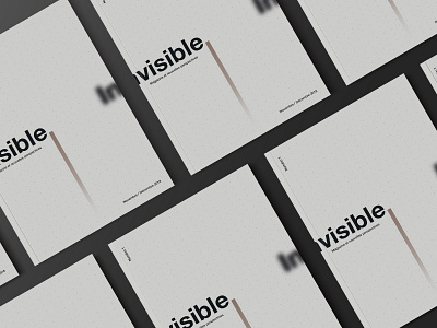 Invisible Magazine brand contemporary design editorial editorial design elegant fashion grid luxe magazine modern optical typography white