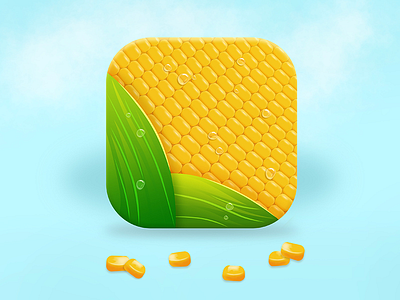 Fresh corn icon