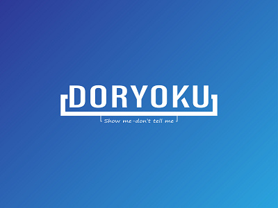 Doryoku 1 01 app art blue branding design icon icons identity illustrator ios japanese lettering logo mobile sketch typography ui ux web website