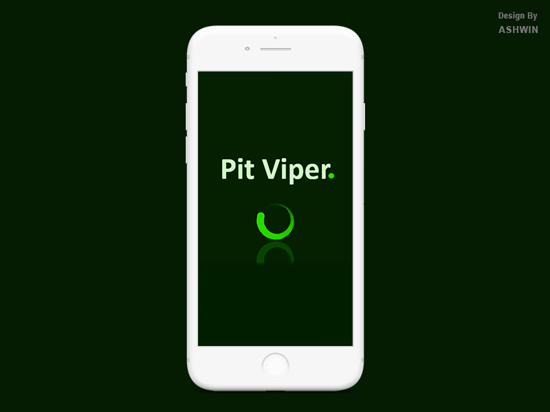 Reflection Loader Based on Pit Viper Snake loader loaderanimation logo design prototype screen design