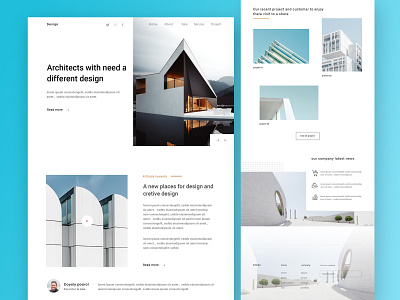 Architecture Firm - Landing page 2018 trends agency website architechture architect best building blocks construction design firm interior design landing page typography ui ux website design