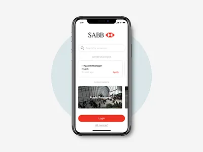 SABB Career App (Landing) app appdesign career design experience experiencedesign interaction ios iphonex red ui uidesign uiux userexperiance userinterface ux ux design uxdesign vodafone