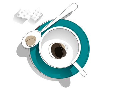 Coffee thing black clean coffee mograph motion design mug offset shapes style frame styleframe styleframes sugar