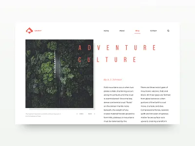 Blog layout design grid grid layout minimal ui uidesign webdesign