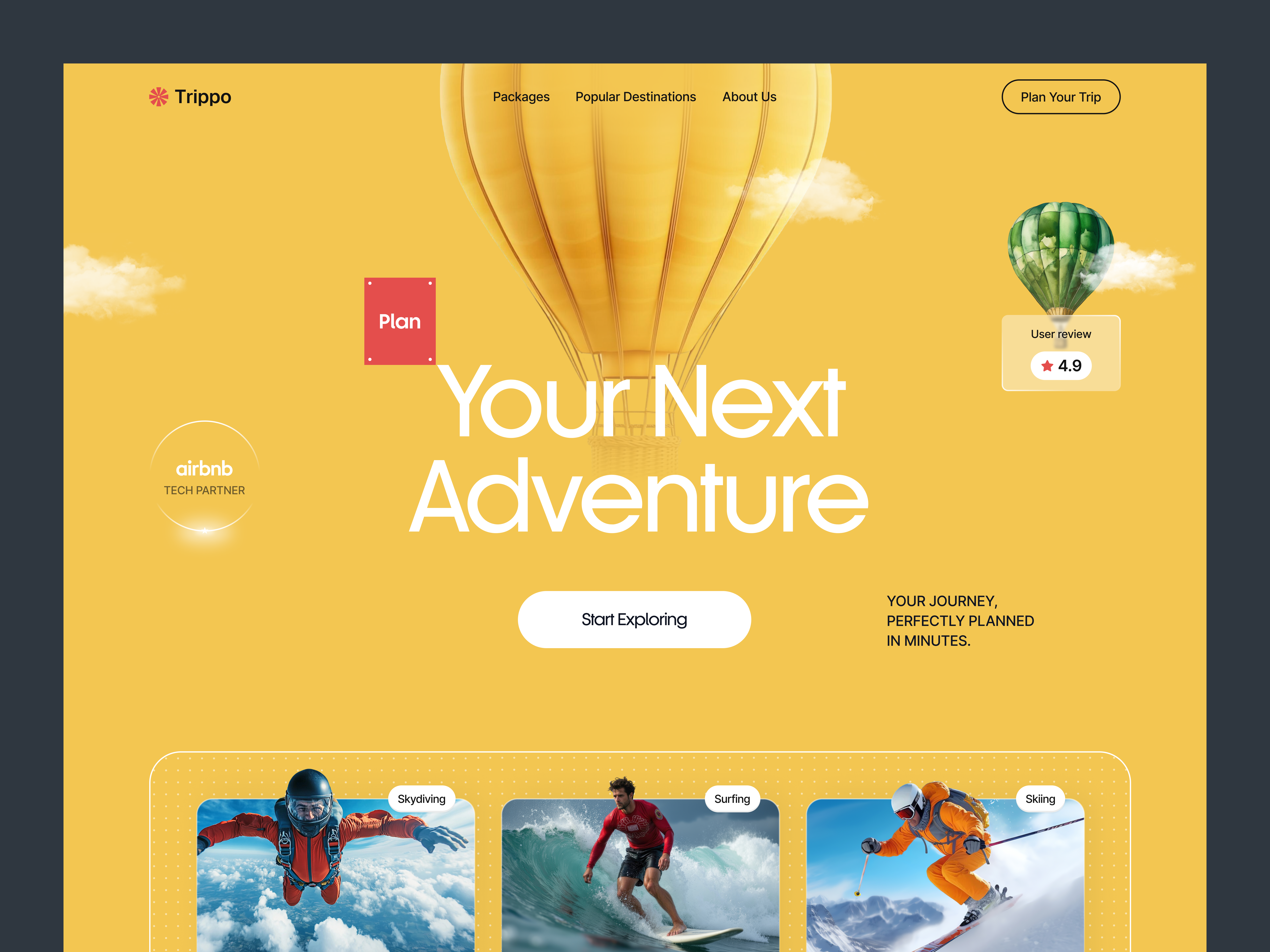 Example of Landing Page & Website Design