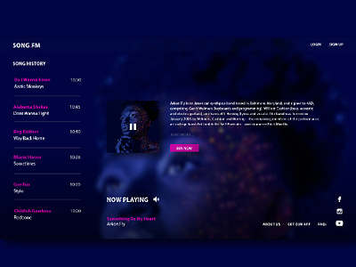 Internet Radio design illustration web