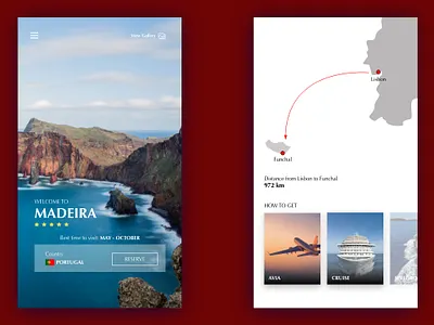 Welcome to... (travel app) dribbble ui ux