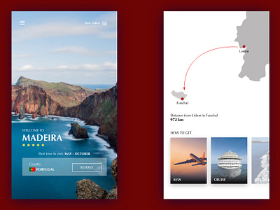 Welcome to... (travel app) dribbble ui ux