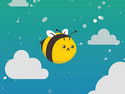 Crumble Bee bee cute illustration