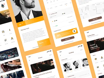 #Exploration - Barbershop App app brand design exploration icon illustration interface interfaces ios iphone mobile prototype tools ui ux uxresearch