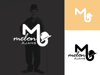 Melon - Logo Design charlie chaplin design logo melon