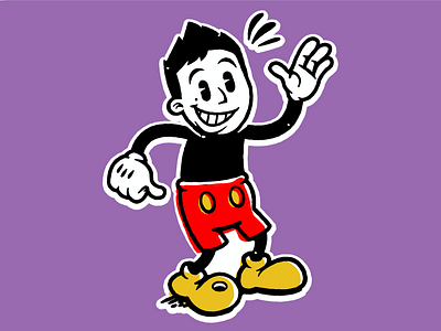 Retro Ozz 1 cartoon character drawing illustrator logo retro sticker vector vector art
