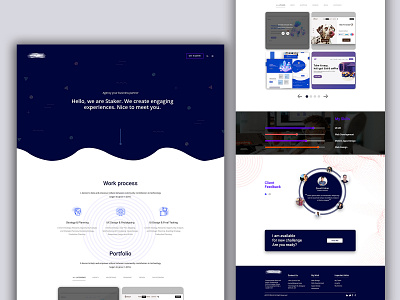 Personal Portfolio Website Design design e commerce full apps hader exploration mobile apps protfolio typography ui uiux web site design website banner