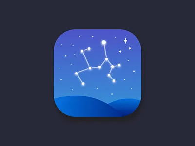 Daily UI #005 - App Icon app icon dailyui005 ios logo sky stargazing