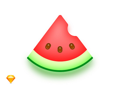 Watermelon freebie icon illustration sketch source