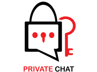 Private Chat Logo app application branding business company design developer graphic design ui