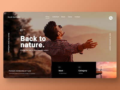 Modern website template design modern web website banner