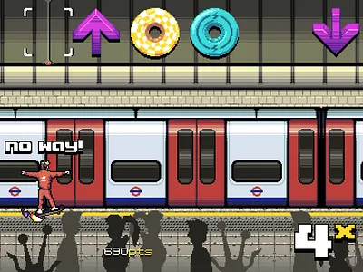 WHOOP THIS Arcade - London Gameplay 16 bit 8 bit 80s 90s animation background character illustration level pixel art retro ui