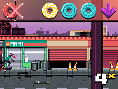 WHOOP THIS Arcade - LA Gameplay 16 bit 8 bit 80s 90s animation background character game design level pixel art retro ui