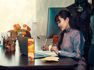 Chips commercial beautiful chips color grading lady mongolia photo photography photoshop retouch retouching