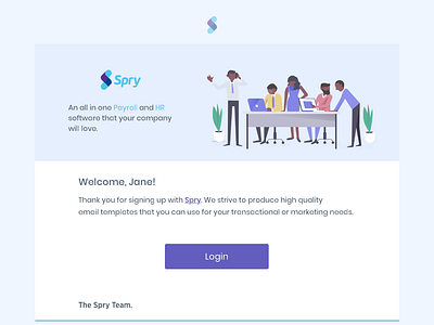 Welcome Email Template design email login web webapp welcome