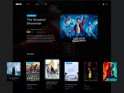 TV on demand design hbo hbogo tv ui web