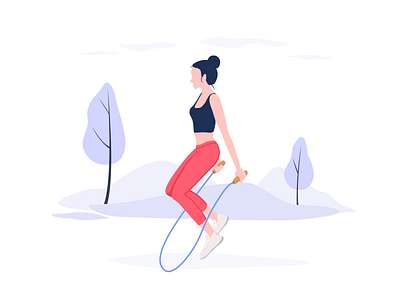 Illustration——Skipping Rope illustration 干净