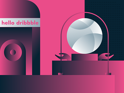 Hello Dirbbble branding design hello dribble illustration logo ui