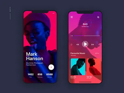 Music App for IOS animation app art brand branding character clean design gif icon icons illustration illustrator ios minimal mobile ui ux web website