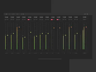 UI Concept - Mixer app clean concept design digital eq mix mixer sound ui ux