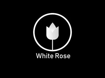 White Rose branding design gradient graphic illustration logo logodesign logodesigner logodesigns minimal minimalist vector