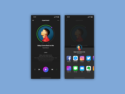 Daily UI #010 - Social Share 010 artist dailyui kane brown social share ui ux