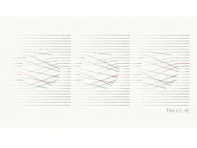 Thin Red Line graphic art line line art