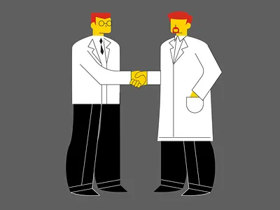 Scientists design 2d character character design illustration motion design researcher scientists vector animation vector art visual development