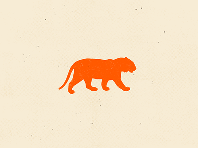 Blind Tiger silhouette animal blind boston cream hand drawn orange silhouette speakeasy texture tiger vintage