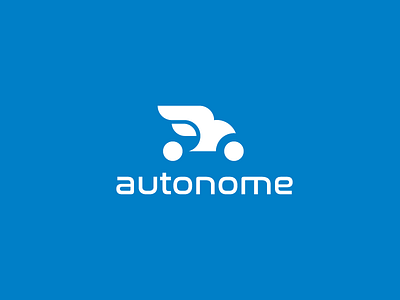 Driverless Car - Daily Logo Challenge 5 autonome bird bird logo car daily logo challenge design driverless eagle logo minimal simple speed vector